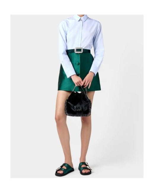 Roger Vivier Blue Pilgrim Bag