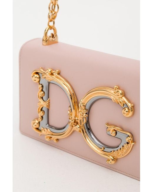 Dolce & Gabbana Pink Dg Girls Phone Crossbody Bag