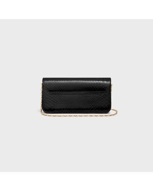 Céline Black Small Chain Triomphe
