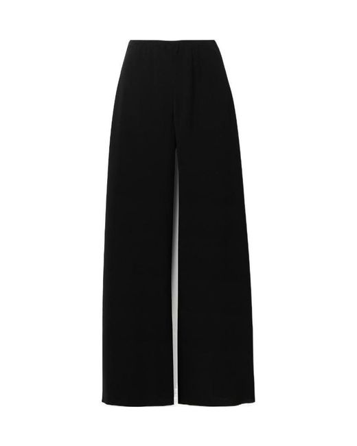 The Row Black Gala Wide-Leg Trousers