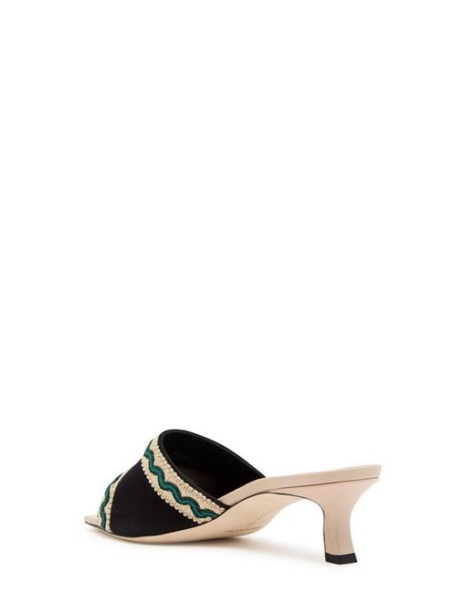 Manolo Blahnik Black Pop Altra 50 Suede And Leather Sandals