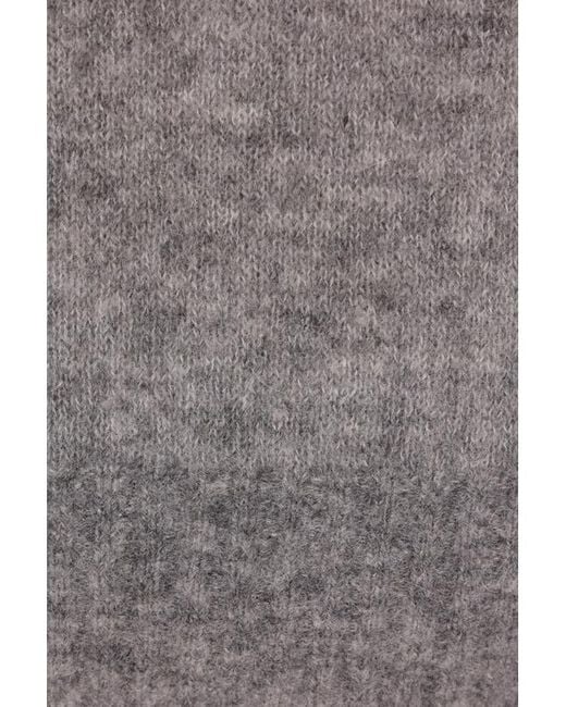 Brunello Cucinelli Gray Crewneck Knitted Sweater for men