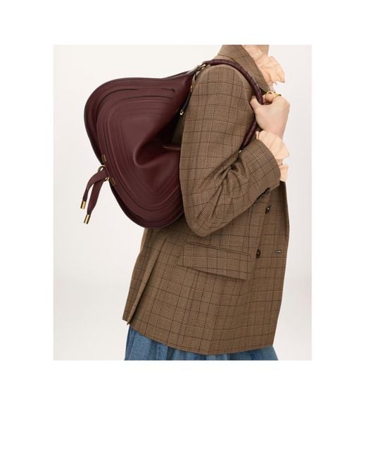 Chloé Red Chloé Marcie Medium Shoulder Bag