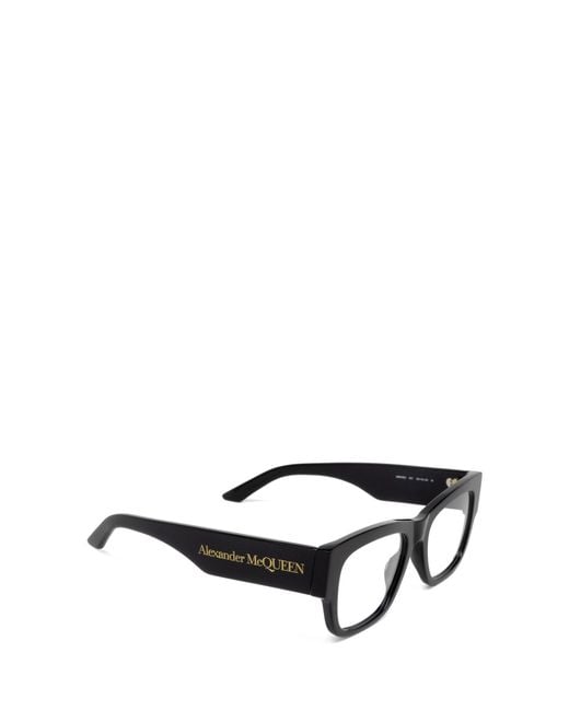 McQueen White Eyewear Square Frame Glasses