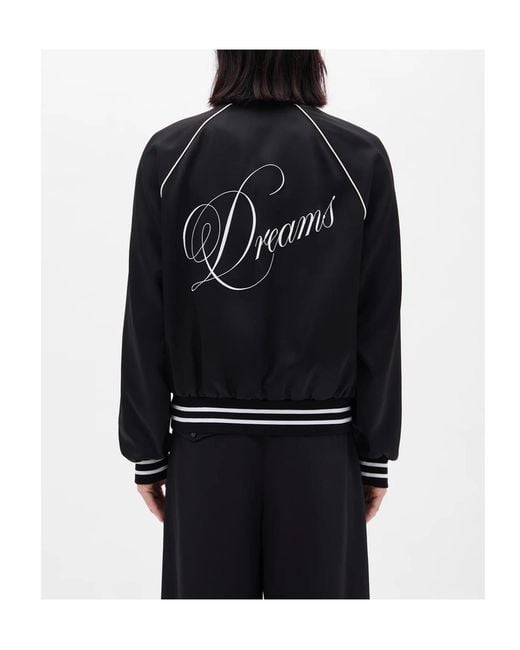 Ann Demeulemeester Black Esko Slim Fit Raglan Bomber Jacket for men
