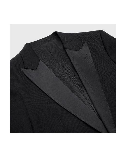 Céline Blue Classic Tux Jacket for men