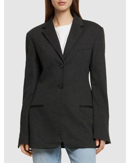 Helmut Lang Black Single-Breasted Blazer