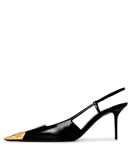Saint Laurent Black High-Heeled Mules