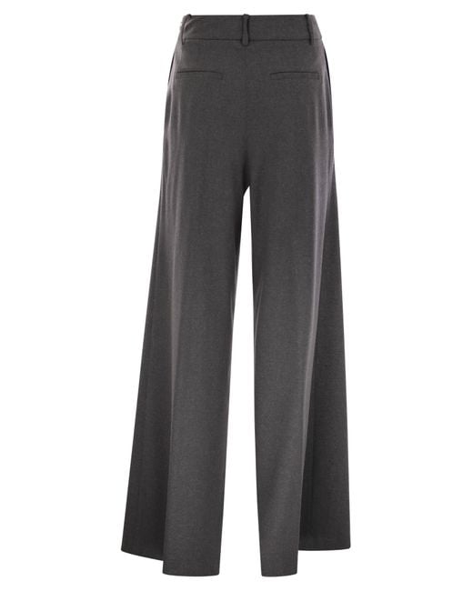 Herno Gray Belt Loop Casual Pants