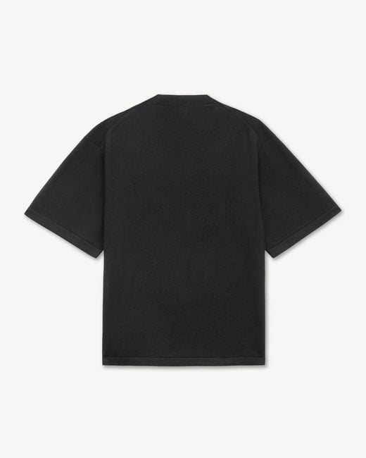 KENZO Black Logo Embroidered Crewneck T-Shirt for men