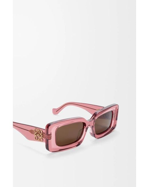 Loewe Pink Rectangular Sunglasses
