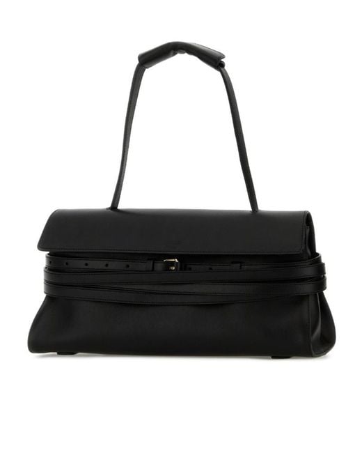 Moschino Black Strapped Shoulder Bag