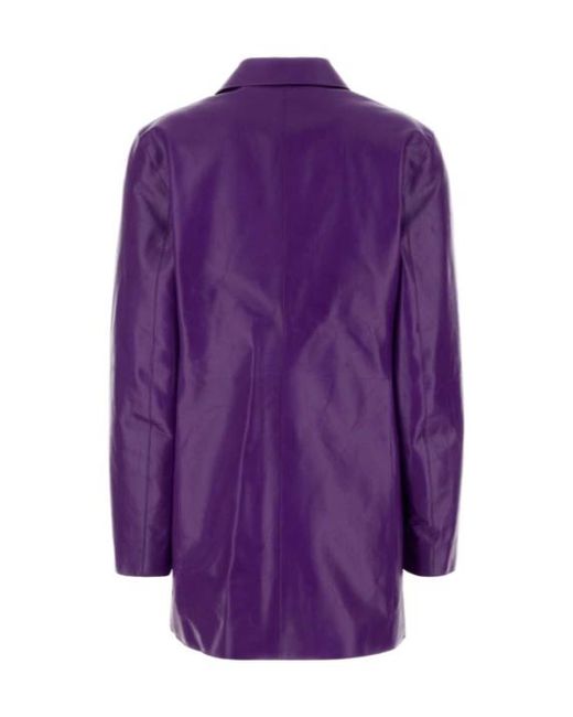 Jil Sander Purple 89 Lh Leather Jackets