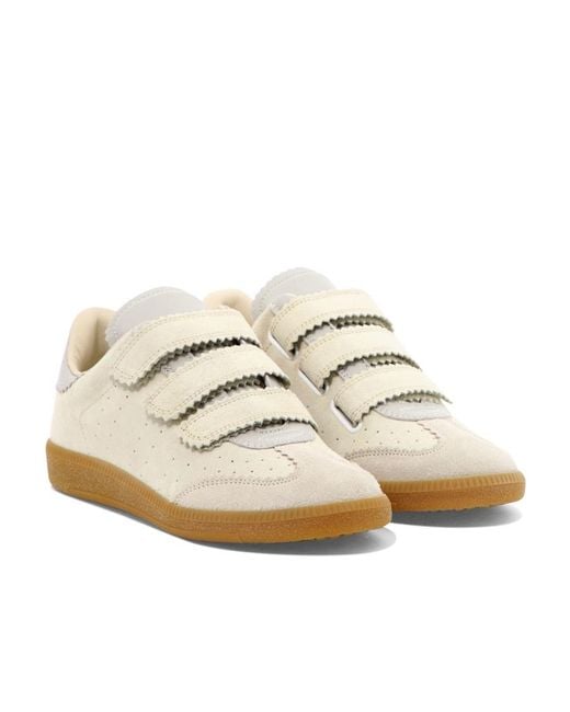 Isabel Marant White Beth Low-Top Sneakers
