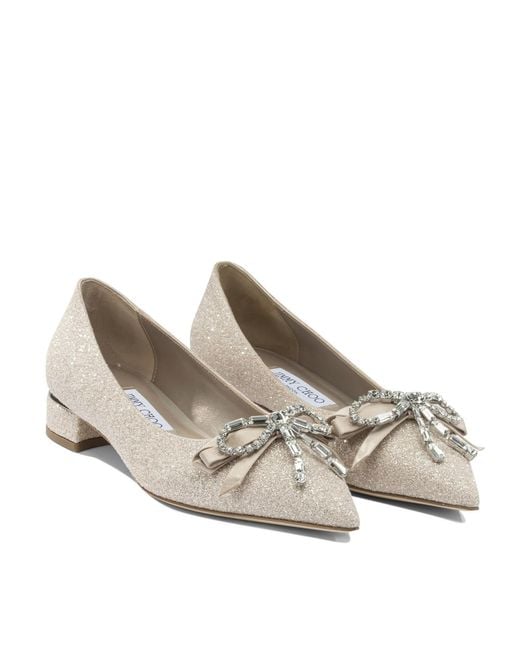 Jimmy Choo Natural Auria Flats