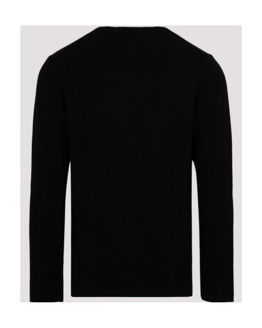 COMME DES GARÇONS PLAY Black Comme Des Garçons Play Logo Patch Crewneck Jumper for men