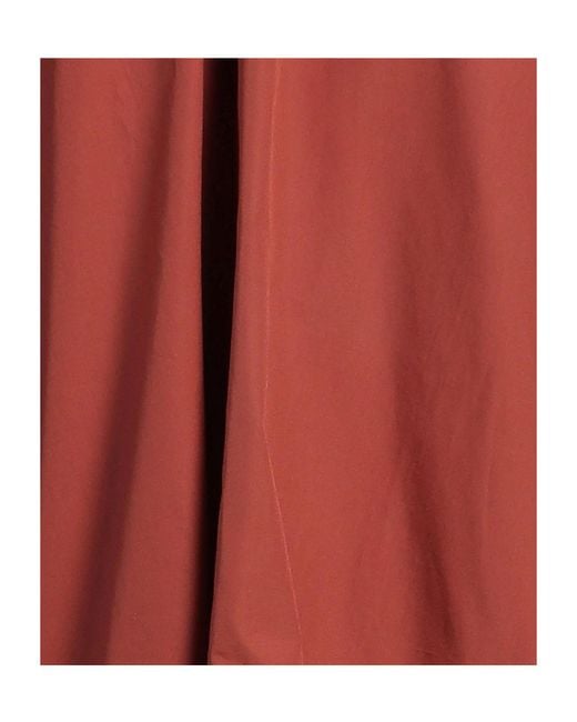 Max Mara Red Solid Color Long-Sleeve Top