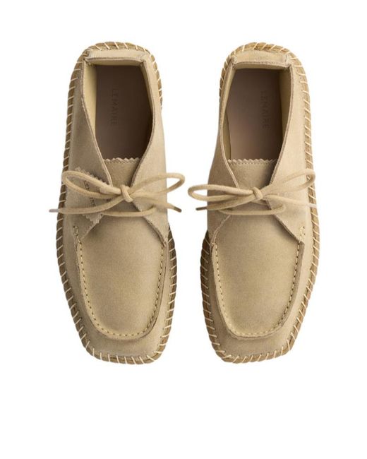 Lemaire Natural Desert Moccasins for men