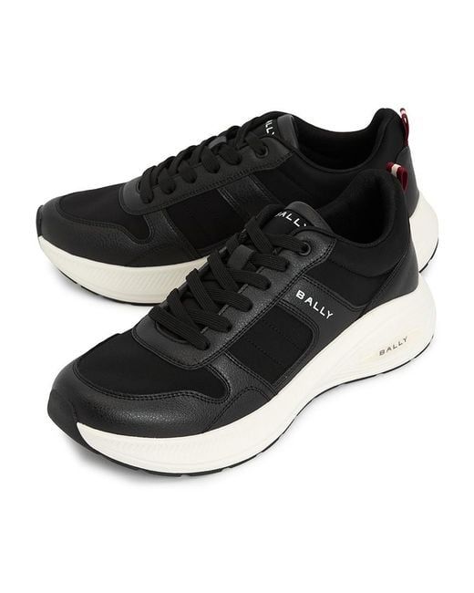 Bally Black Lace-Up Sneakers for men