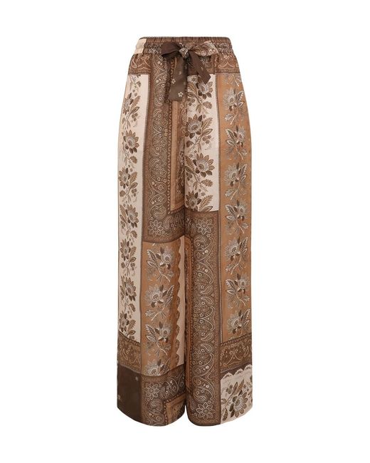 Zimmermann Brown Lucky Relaxed Pant