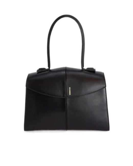 Jil Sander Black Linea Medium Handbag