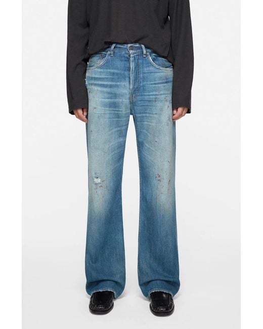 Acne Blue Regular Fit Jeans for men