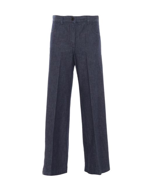 Aspesi Blue Belt Loop Casual Pants