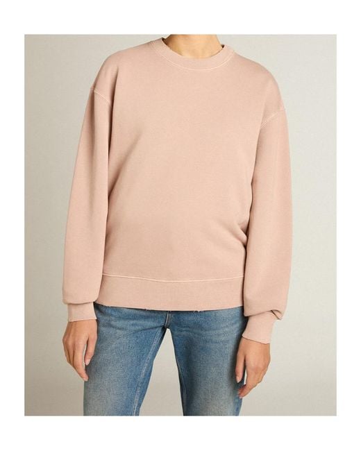 Golden Goose Deluxe Brand Natural Boxy Logo Sweatshirt