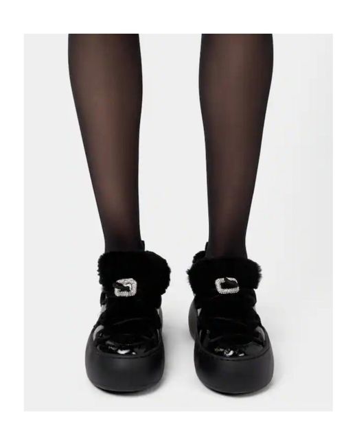 Roger Vivier Black Viv' Up Sneakers
