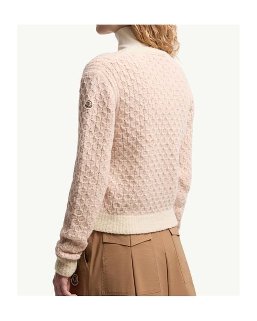 Moncler White Wool Blend Sweater