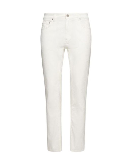 Etro White Belt-Loop Jeans for men