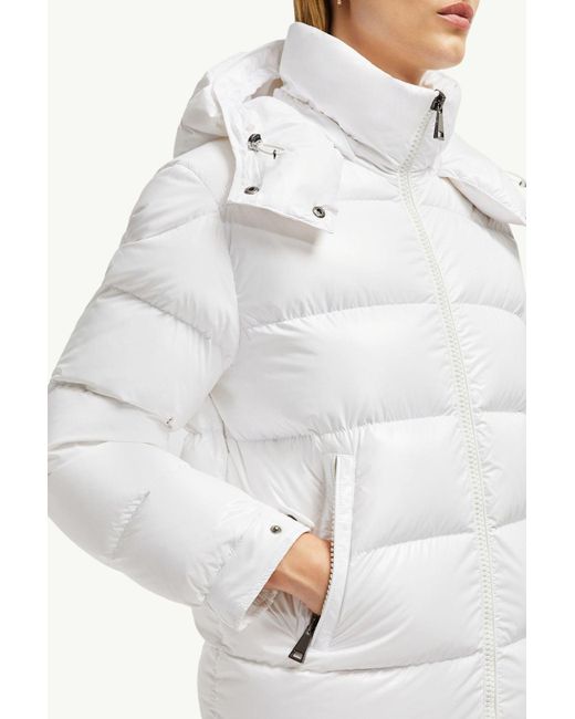 Moncler Gray Maire Hooded Short Down Jacket