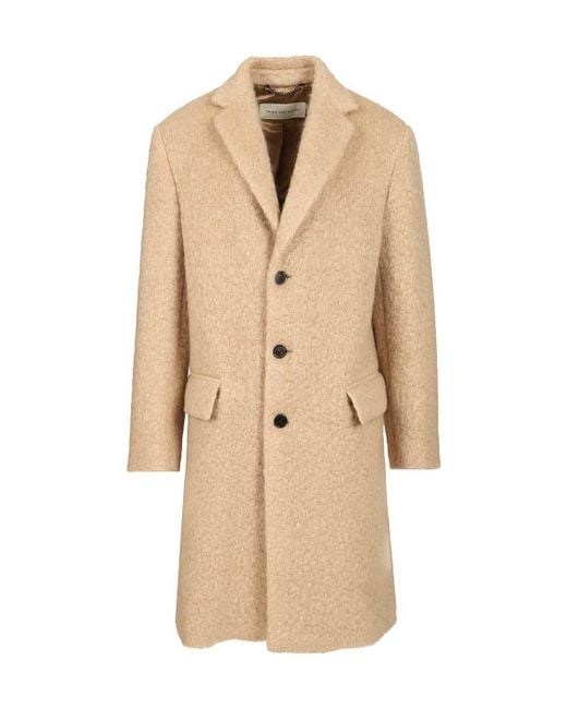 Dries Van Noten Natural Long "Rustic" Coat for men