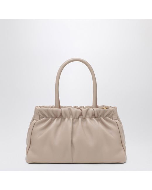 Prada Natural Double Handle Shoulder Bag