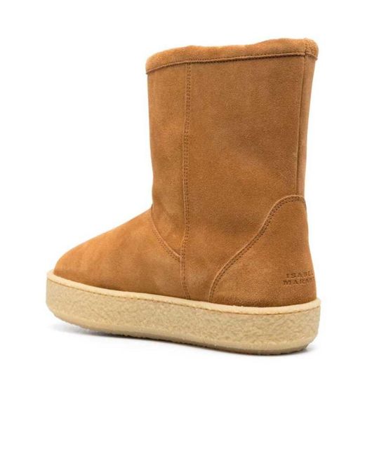 Isabel Marant Brown Frieze Snow Boots