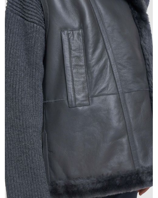 Joseph Black Side Zipper Vest