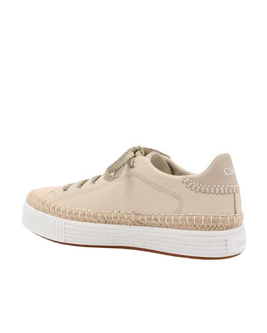 Chloé Natural Chloé Telma Low-Top Sneakers