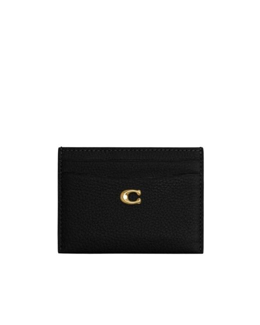 COACH Black Logo Card Bag