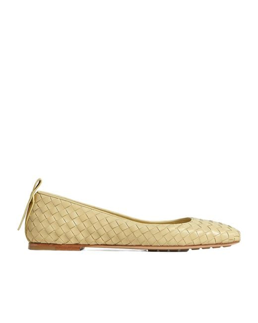 Bottega Veneta Natural Charlotte Ballerina