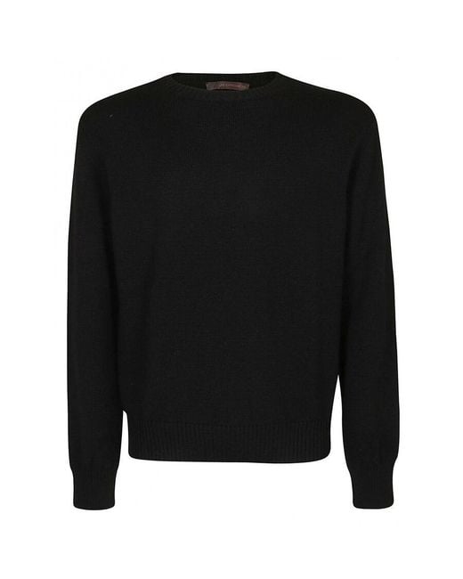 Jeordie's Black Sweater/Knitwear for men