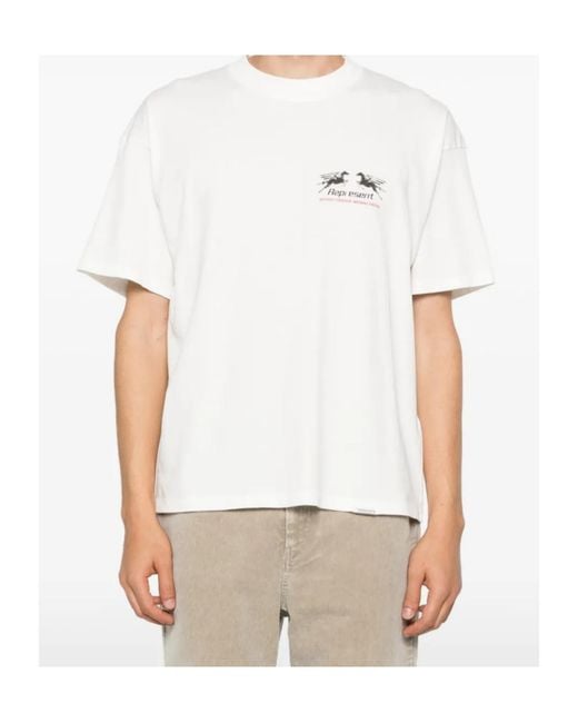 Represent White Graphic Oversized T-Shirt for men