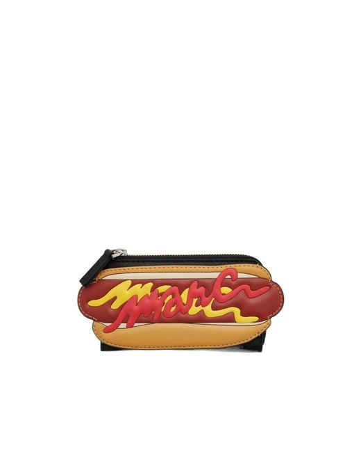 Marc Jacobs White Hot Dog Zipped Wallet