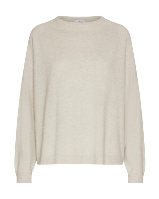 Marella White Pure Cashmere Sweater