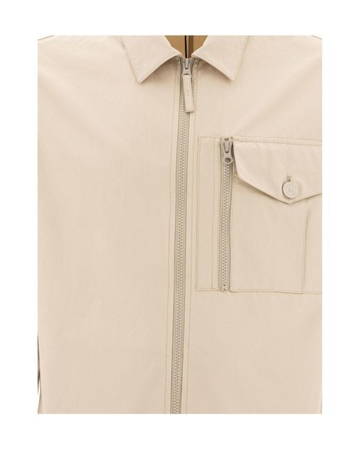 Stone Island Natural Compass Patch Zipped Jacket for men
