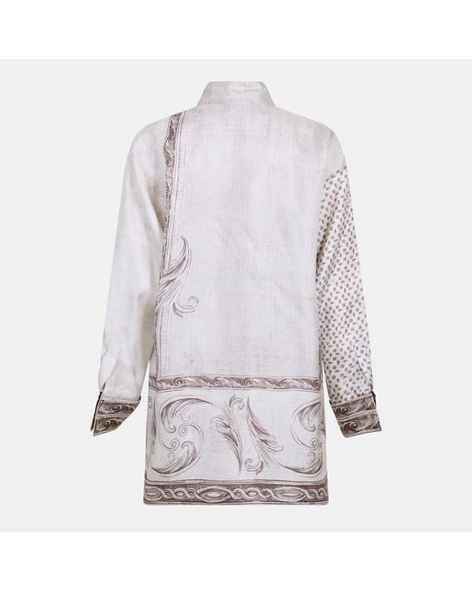 Max Mara Gray Printed Shirt