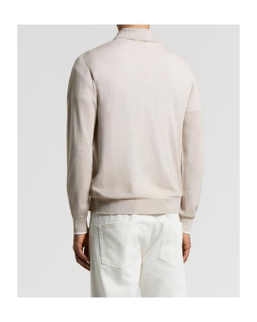 Peserico White Crewneck Jumper for men
