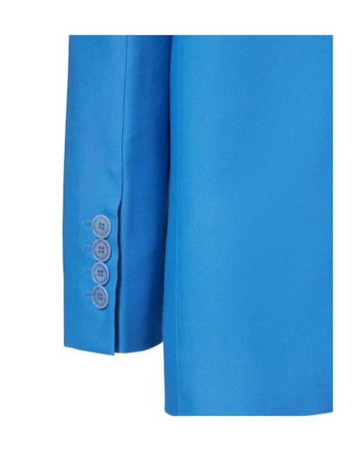 Stella McCartney Blue Large Silhouette Suit Coat