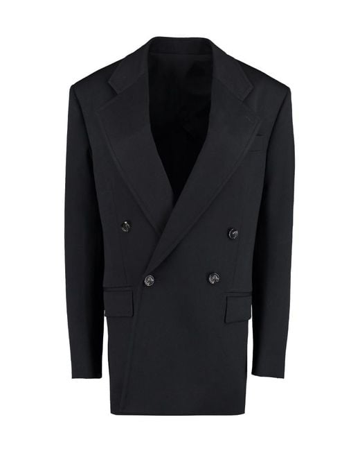 Bottega Veneta Blue Double Breasted Tailored Blazer