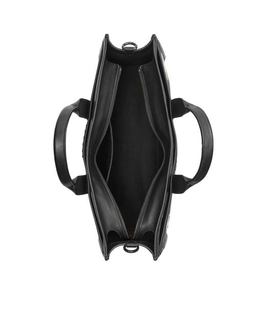 COACH Black Patch Detailed Wesley Tote Bag for men