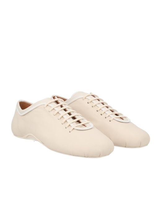 Dries Van Noten Natural Split-Toe Flat Shoes